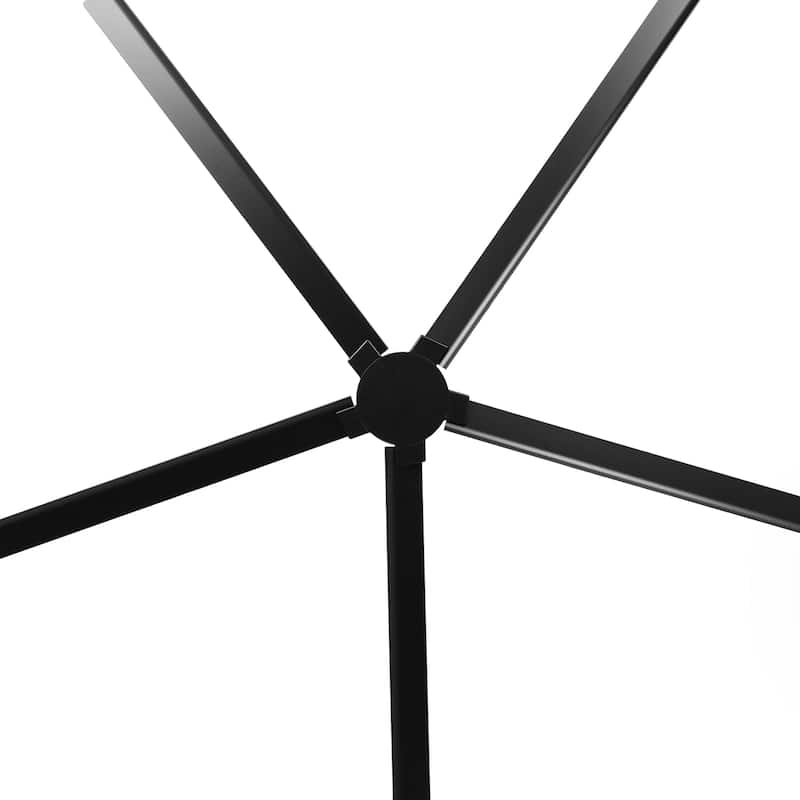 Ceiling Fan 84" Industrial 5-Blade Black IPX4 Outdoor Use
