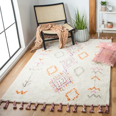 SAFAVIEH Handmade Casablanca Shag Erline Tribal Moroccan Wool Rug