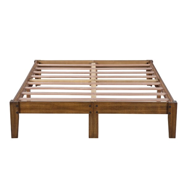 Sleeplanner 47 inch tall online wood platform bed with headboard