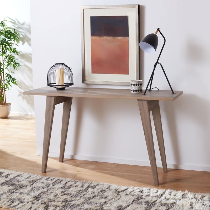 SAFAVIEH Darla Oak Console - 59" x 17.6" x 32.3" - 59Wx18Dx32H