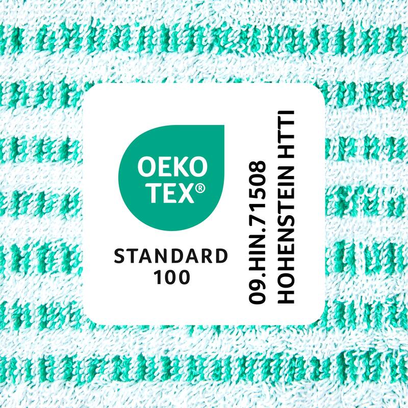 TOWN & COUNTRY PLAY 4-Piece Striped Reversible Terry Brights Washcloth Set, 13x13-Inch, 100% BCI Cotton - 13"x13"