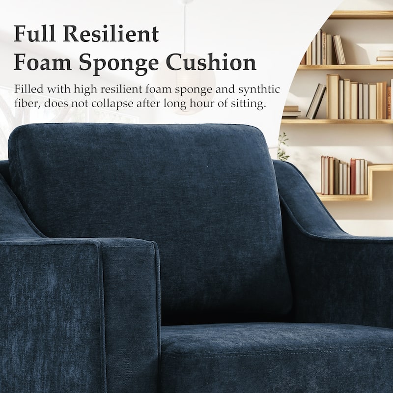 2 Set Modern Swivel Accent Arm Chair For Living Room