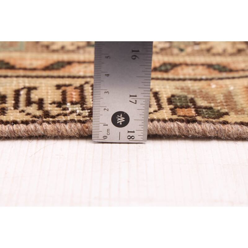 ECARPETGALLERY Hand-knotted Antalya Vintage Brown Wool Rug - 9'1 x 12'6