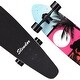 preview thumbnail 8 of 7, 42 in. Colorful Landscape Longboard Skateboard Drop Through Deck Complete Maple Cruiser Freestyle, Camber Concave