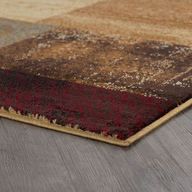 Rhythm Transitional Geometric Indoor Area Rug