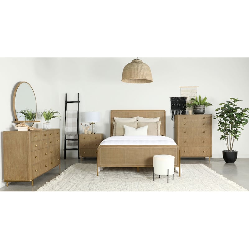 Arini 4-Piece Bedroom Set with Panel Bed Frame