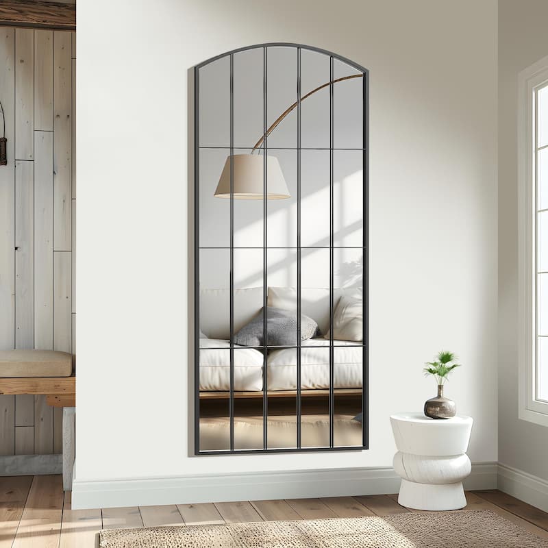 Window Mirror Arch Mirror Iron Mirror Wall Mirror - 67*28