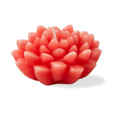 Blossom Flower Shaped Novelty Paraffin Wax Candle Pink Burn Time 2.5 hours