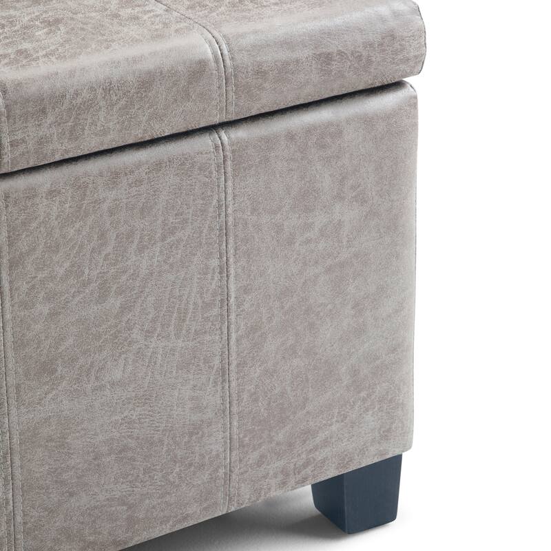 Modern Storage Ottoman Bench - Gray