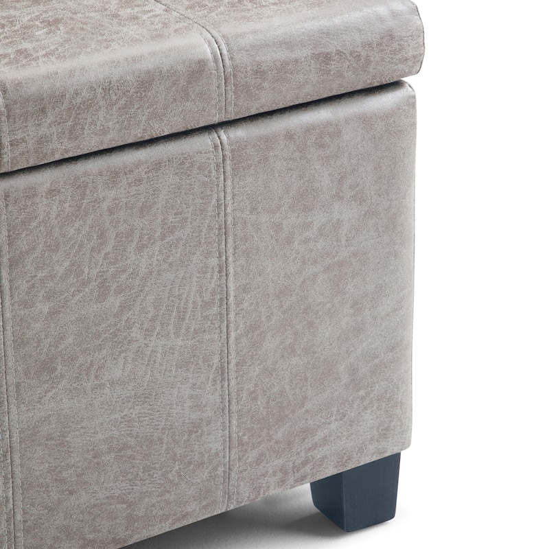 WYNDENHALL Lancaster 36 inch Wide Contemporary Rectangle Storage Ottoman