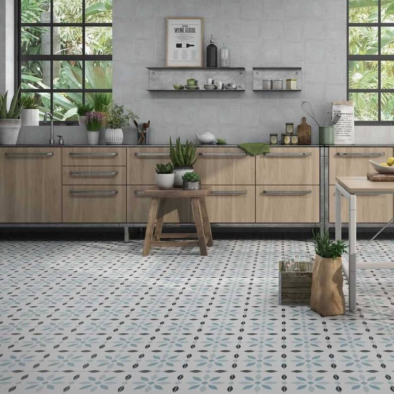 The Tile Life Snowflakes 8.7x8.7 Porcelain Floor & Wall Tile