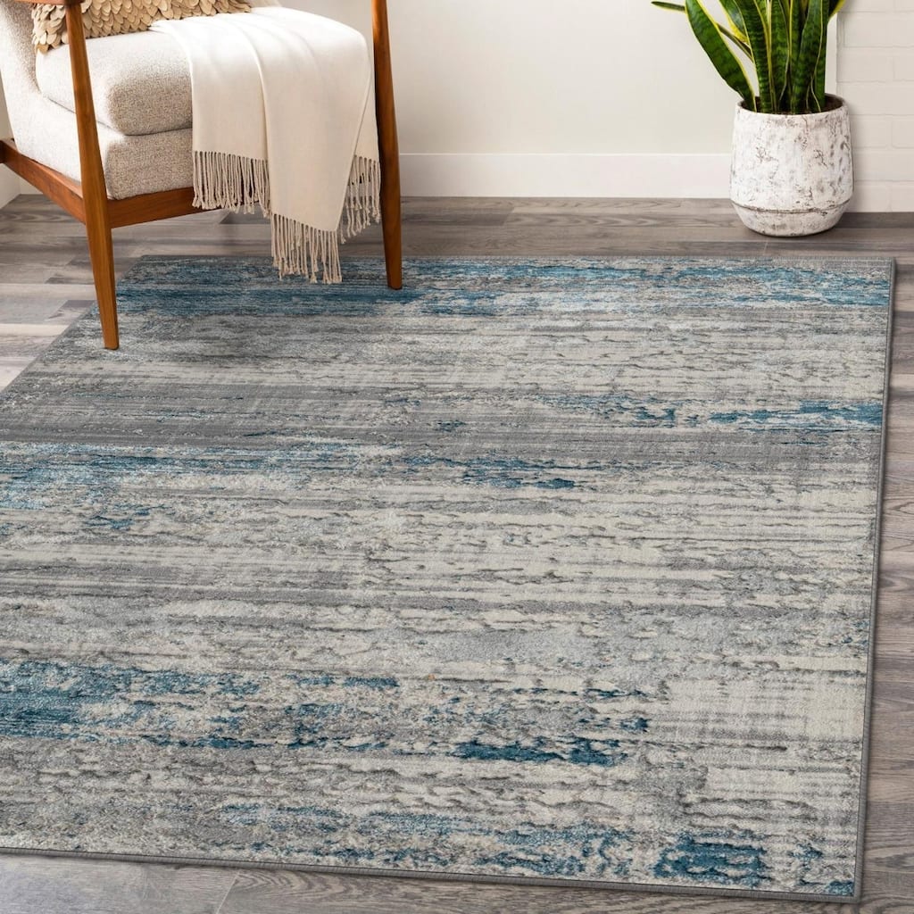 Luxe Weavers Modern Abstract Textured Area Rug for Living Room and Bedrooms