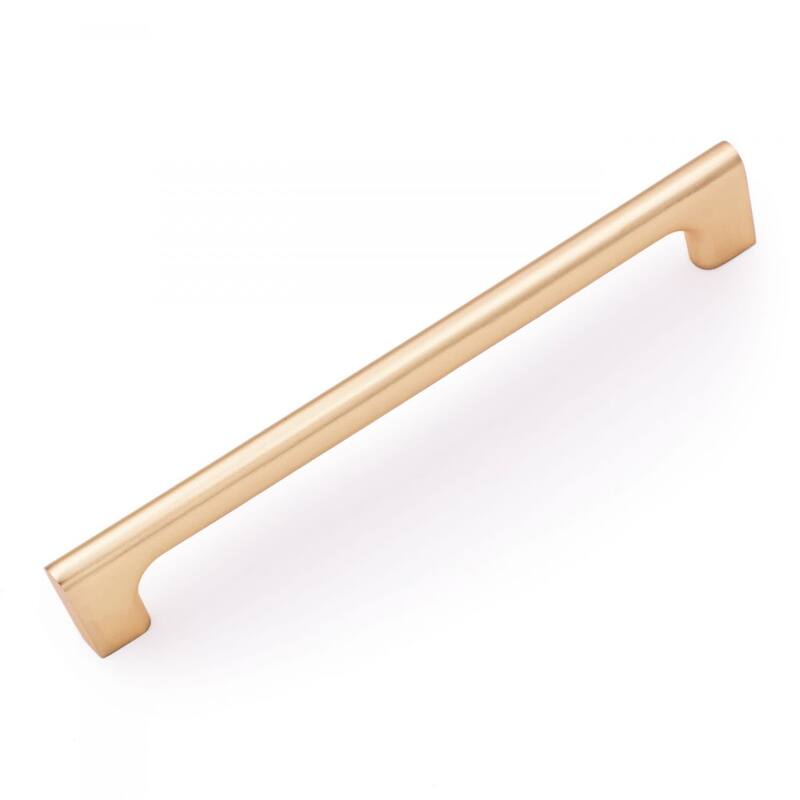 RK International Hampton 8 Inch Center to Center Handle Cabinet Pull - Satin Gold