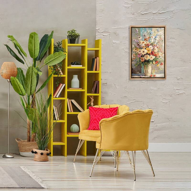 Stupell Happy Sunlit Bouquet Framed Floater Canvas Wall Art Design By Franklyn Gregory