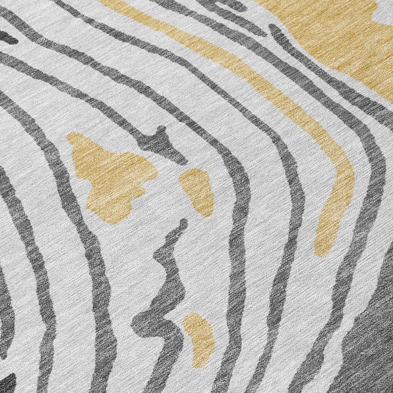 HomeRoots Abstract Transitional Rectangle Outdoor Rug