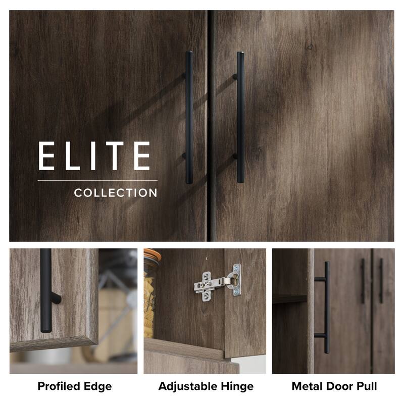Prepac Elite Armoire Wardrobe Closet Cabinet with Hanging Rail