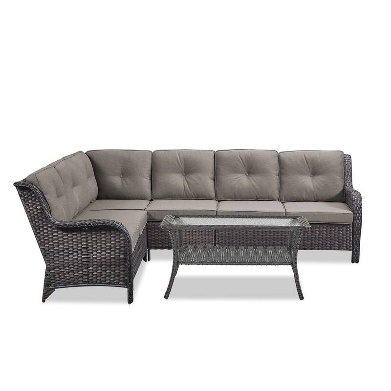 Outdoor Conversation Sets 2 Sectional Sofa Furniture