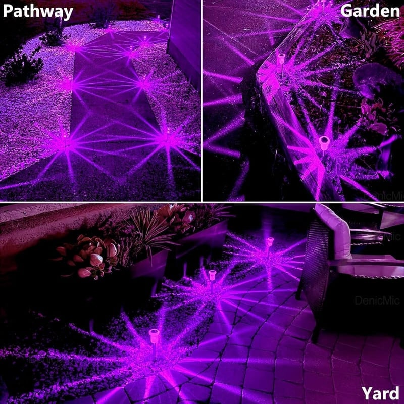 Solar Lights Outdoor Pathway Lights 6000K LED Waterproof
