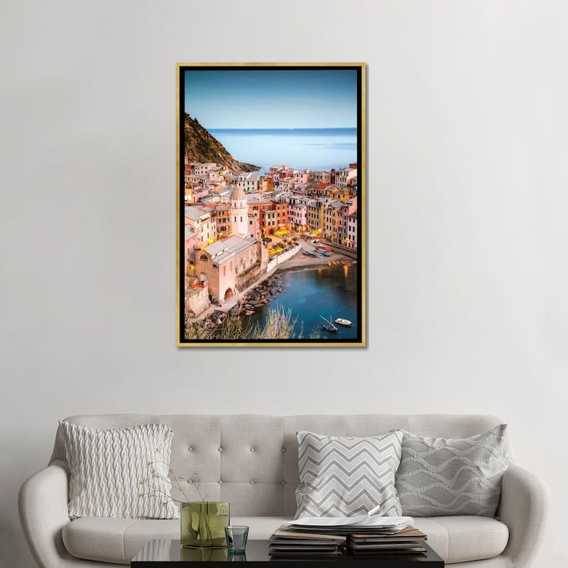iCanvas "Vernazza, Cinque Terre, Italy II" by Matteo Colombo Framed Canvas Print