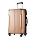Gold Luggage Sets 3 Piece Travel Suitcase Sets Spinner Suitcase ...