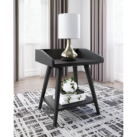 Signature Design by Ashley Blariden Black Accent Table - 18"W x 16"D x 22"H