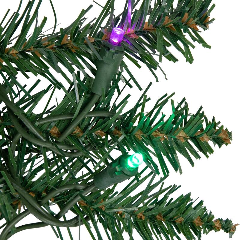 9' x 12" Winona Fir Artificial Christmas Garland, Multi LED Lights