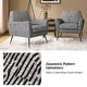 preview thumbnail 23 of 25, Silas Modern Armchair with Metal Legs by HULALA HOME