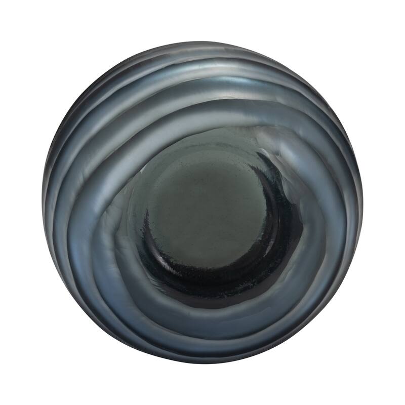 Sagebrook Home Ceramic Vase, Soothing Blue, Medium Size, Decorative Vases, Perfect for Modern Living Spaces