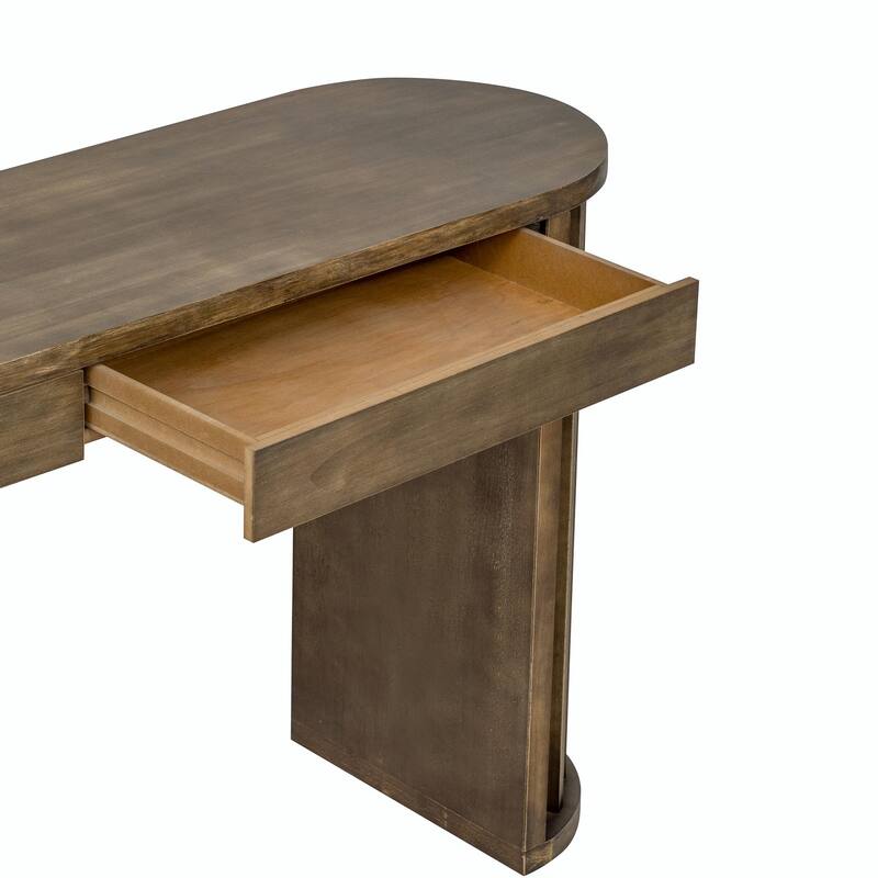 59" Farmhouse Console Table with 2 Drawers