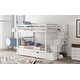 preview thumbnail 13 of 11, Versatility Full Over Full Bunk Bed Wooden Kids Bed with Shelves,Ladder,Guardrails and 6 Storage Drawers