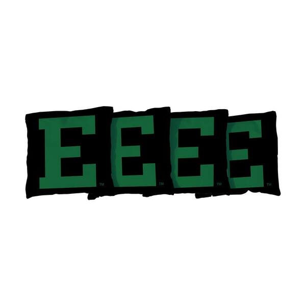 slide 2 of 3, Eastern Michigan University Eagles Black Cornhole Bags All-Weather Resin Filled