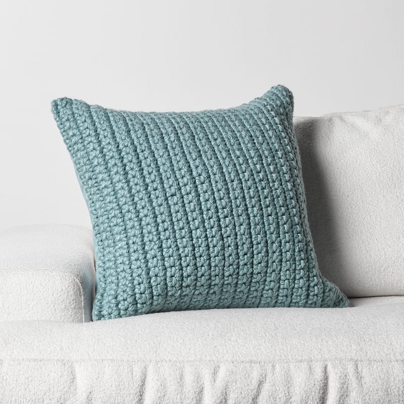 Villa by Classic Home Prism Performance Outdoor Throw Pillow - 22x22 - Blue