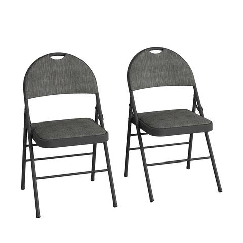 Cosco Superior Comfort Commercial Fabric Folding Chair with Scotchgard