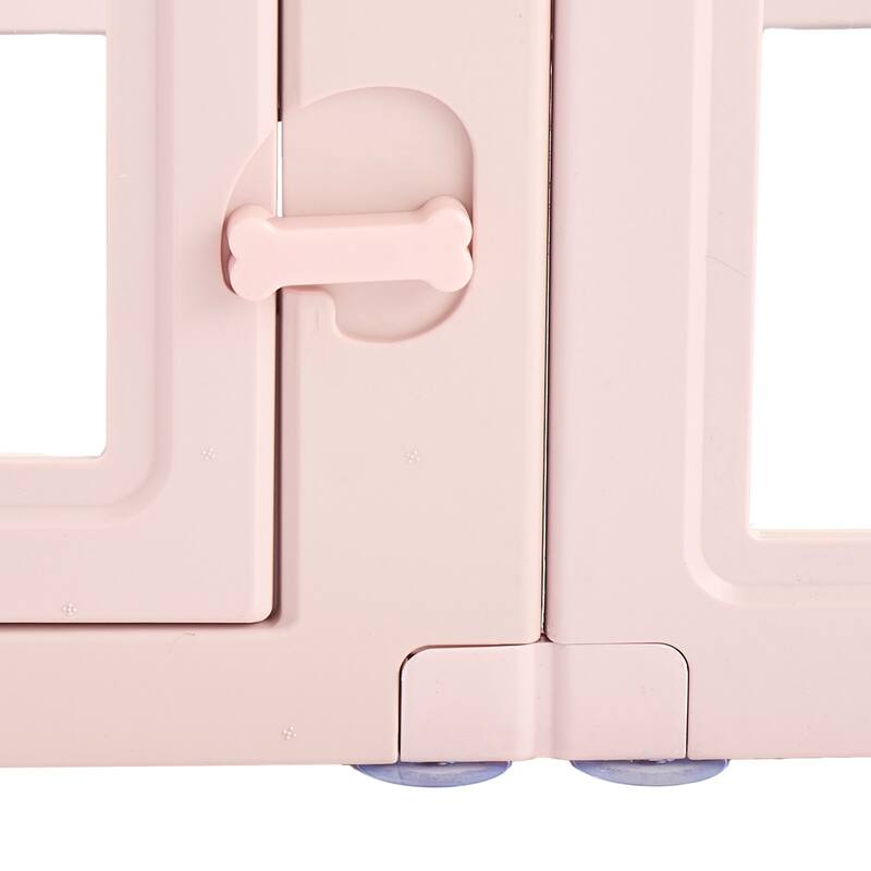 Modular Dog Playpen with Transparent Panels, Easy to Clean