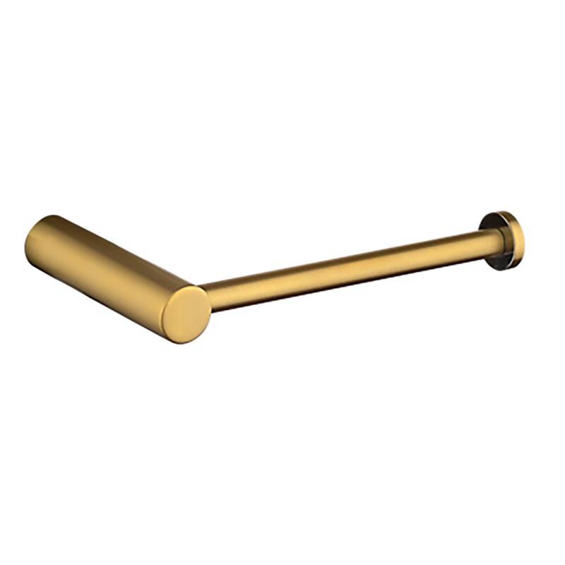 Round Collection Wall Mounted Toilet Paper Holder - Matte Gold