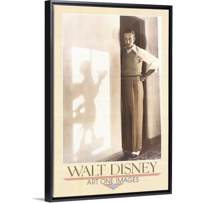 Walt Disney Gallery Print Black Float Frame Canvas Art Overstock 25503009 Independent art hand stretched around super sturdy wood frames. walt disney gallery print black float frame canvas art