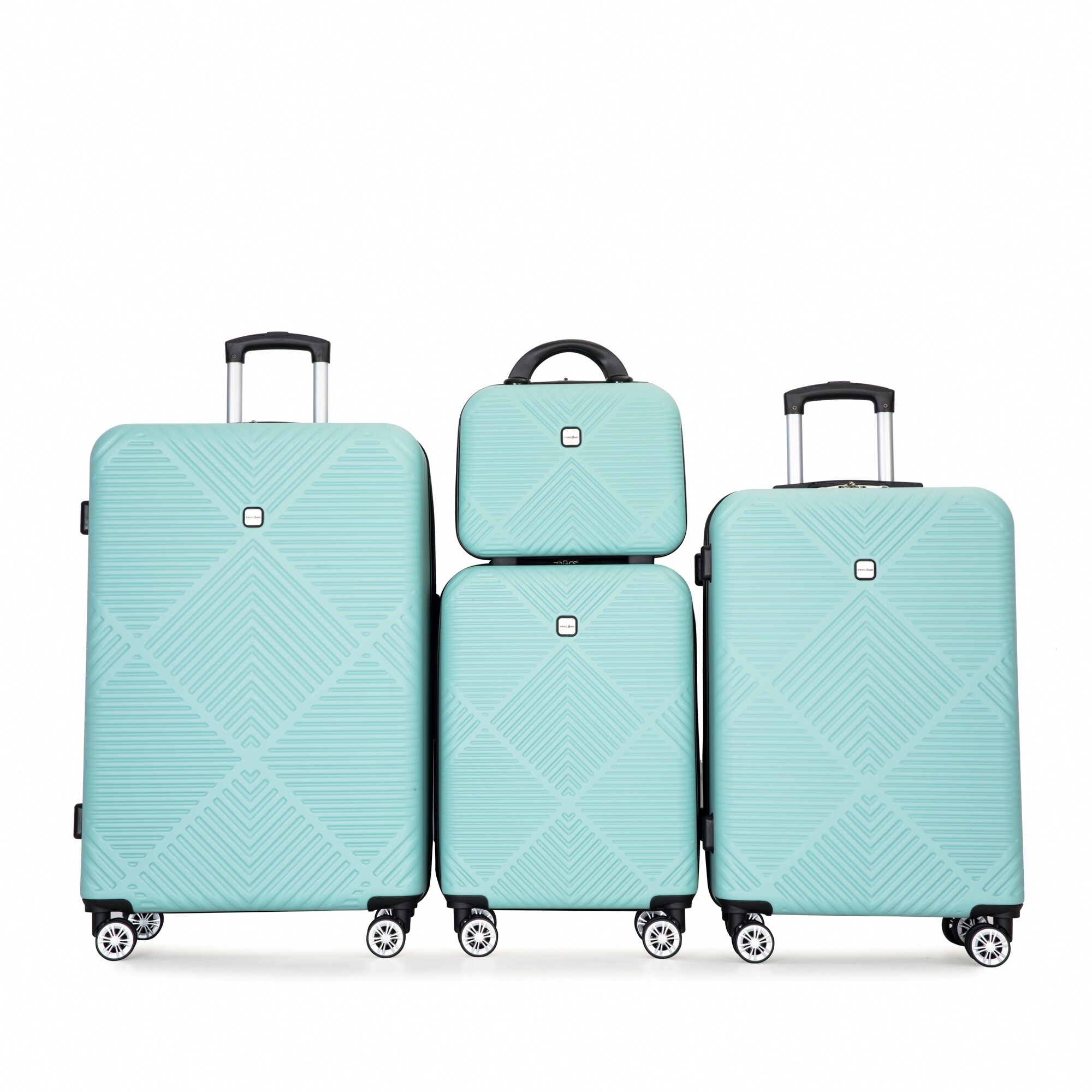 Luggage Suitcase 4 Piece Set ABS Lightweight Suitcase with Spinner Wheels Travel Set for Men Women 14 20 24 28 On Sale Bed Bath Beyond 40290948