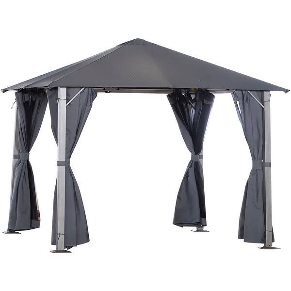 Shop Outsunny 10 X 10 Soft Top Outdoor Pergola Canopy Gazebo