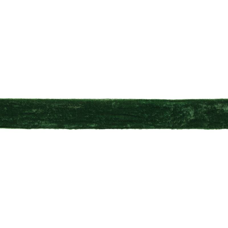 2" x 10 Yds. Raw Edge Rayon/Velvet - dark green