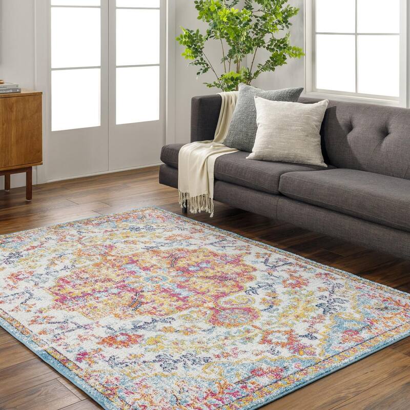 Livabliss Harput Updated Traditional Medallion Area Rug - Orange - 8' 10" x 12' 6"