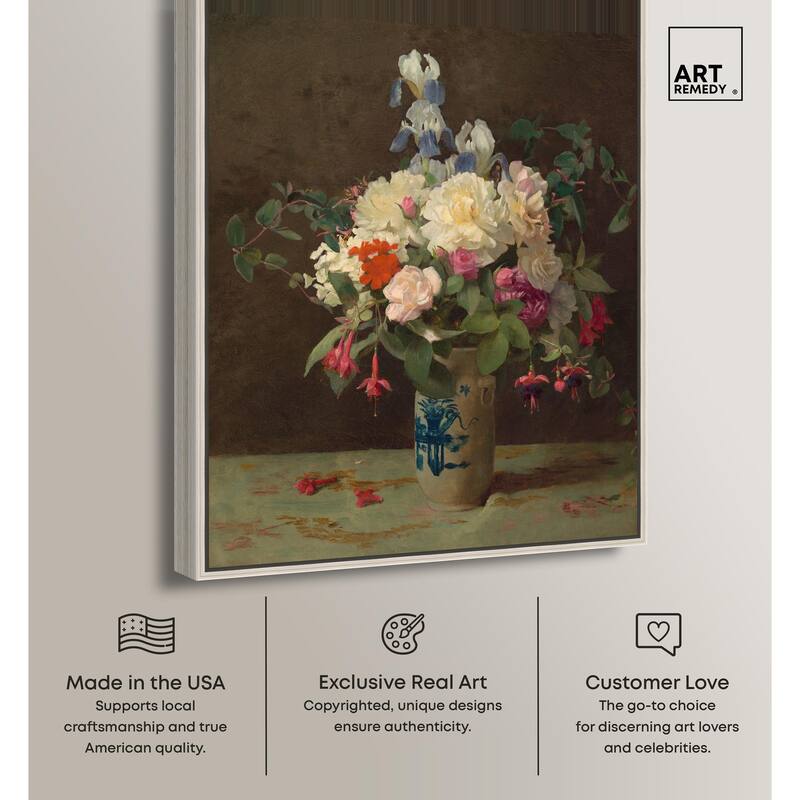 Lambdin Vase of Flowers Canvas by Art Remedy