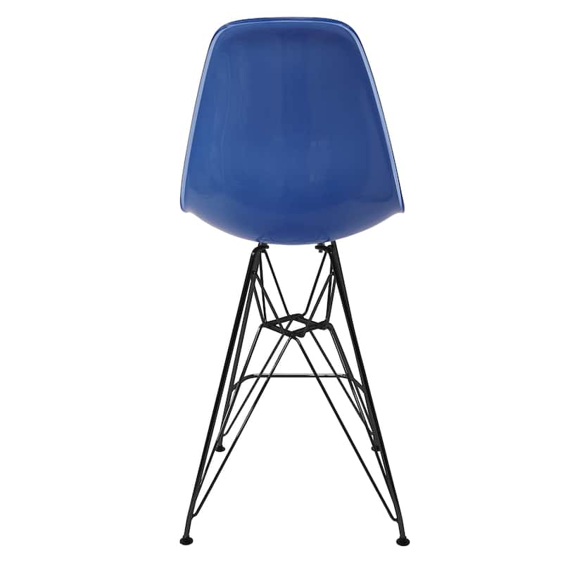 ABS Resin Barstool with Black Steel Base Cresco Series by LeisureMod