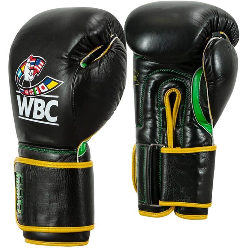 Title Boxing WBC Hook and Loop Bag Gloves - Black/Green
