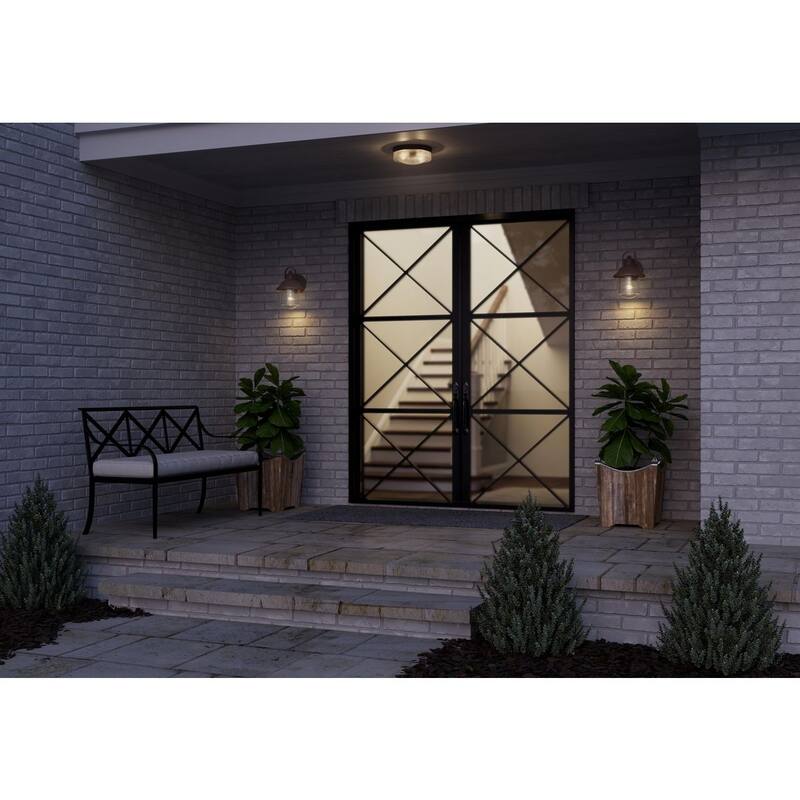 Weldon Collection Two-Light Flush Mount - 9.750" x 13.750" x 13.750"
