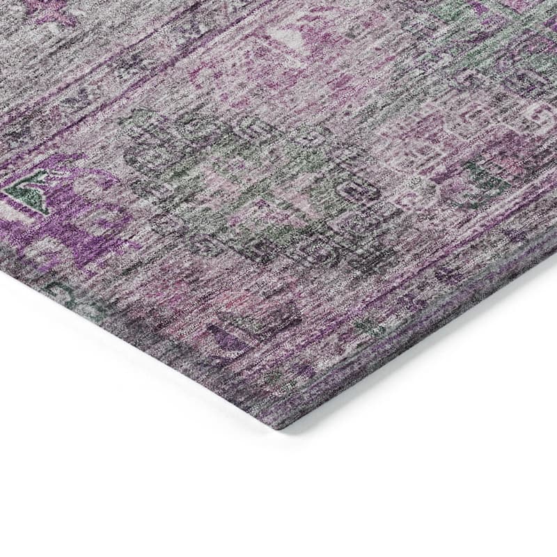 HomeRoots Floral Transitional Rectangle Outdoor Rug