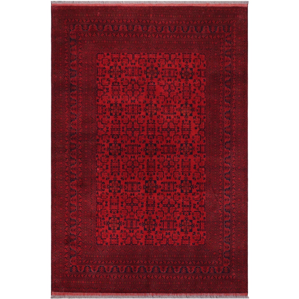 Southwestern Biljik Khal Mohammadi Elaina Red/Black Rug - 8'4'' x 11'1''