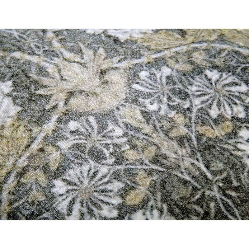 Monogram Velvet Embroidered Square Decorative Throw Pillow