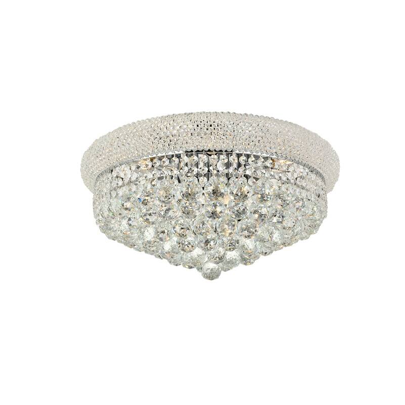 Somette Geneva 10-light 20-inch Flush-Mount Chandelier - 20 Inch