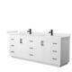 Option White, Black Trim, White Quartz Top