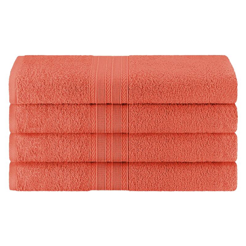 Eco-Friendly Sustainable Cotton Bath Towel by Superior (Set of 4)